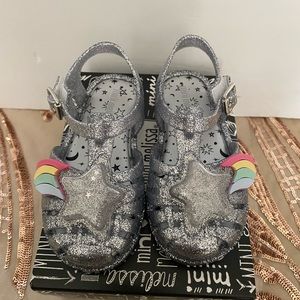 COPY - MINI MELISSA Little Girl's Possession II Clear Rainbow Jelly Sandals siz…